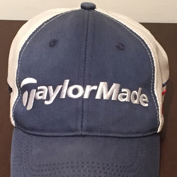 red white and blue golf hat